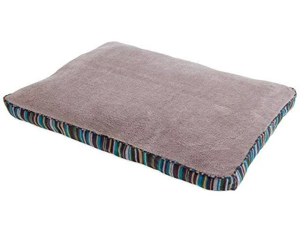 Petmate Microban Pet Bed Deluxe Pillow Bed with Microban, Gusseted Blue/Gold