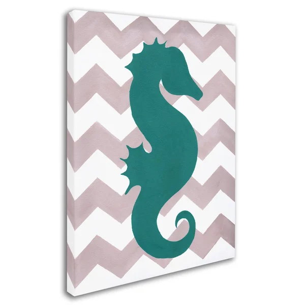 Trademark Fine Art Ali15735-C1419Gg Artpoptart 'Seahorse' Canvas Art - 1