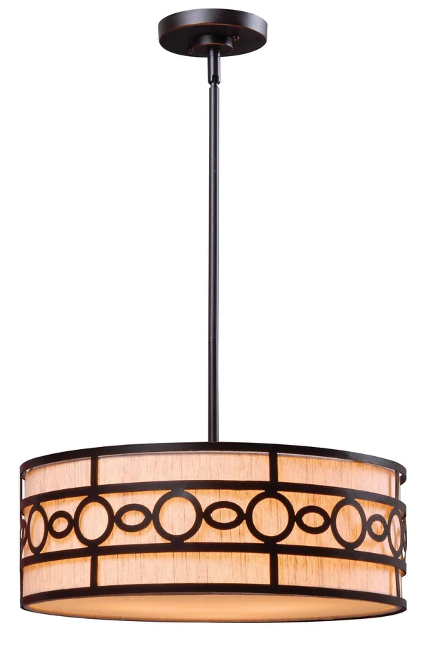 Kenroy Home Vista 3 Light Pendant, Oil Rubbed Bronze - 93383ORB
