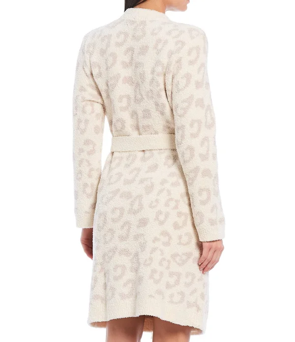 Barefoot Dreams CozyChic Barefoot in The Wild Robe, Cream/Stone, XL