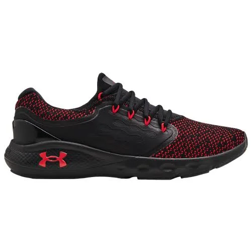 Under Armour Mens Charge Vantage Knit - Mens Running Shoes Black/Black/Red Size 13.0
