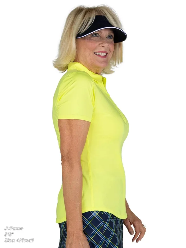 Jofit Women's Performance Polo Shirt in Citron Size Small
