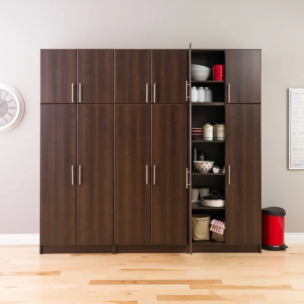 Prepac, Elite 32x22 Stackable Wall Cabinet, Espresso