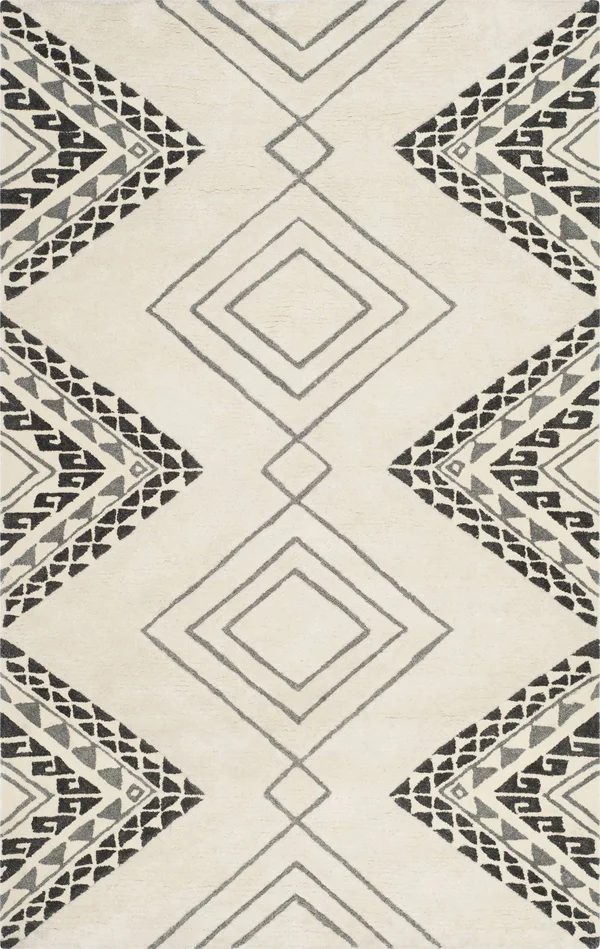 Safavieh Casablanca CSB301A 2&3x22 x 8&0x22 Runner Ivory - Grey Area Rug
