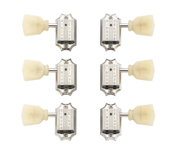 Gibson Deluxe Yellow Key Tuner Set - Vintage Nickel