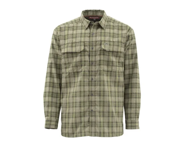 Simms - Coldweather Shirt - Sand Buffalo Plaid, XL
