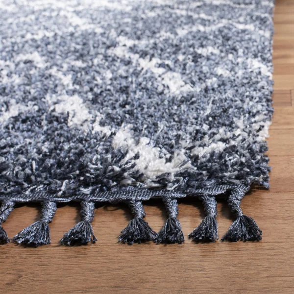 Safavieh Pro Lux Shag Cream/Blue 8 ft. x 10 ft. Area Rug