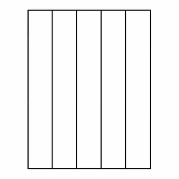 Laser Label Sheet, 8-1/2x22 x 11x22 Laser Finish, Flat Sheet and Pre-Die Cut Labels (Box of 100)