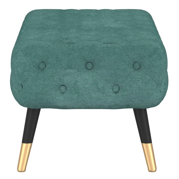 Upholstered Tufted Bench - Grey