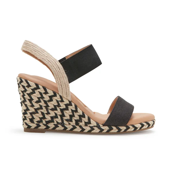 Me Too Barra Espadrille Wedge - Women's, Size: 9.5, Black