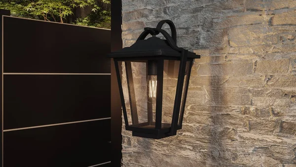 Quoizel DRS8411EK Darius 18.25 inch Outdoor Wall Lantern Traditional Plastic Earth Black Finish with Clear Seedy Glass