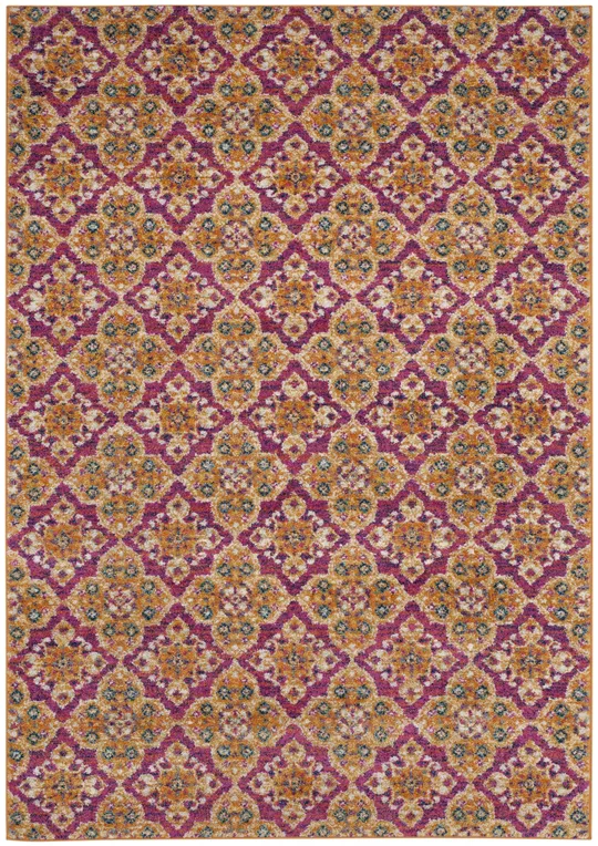 Safavieh Madison MAD605A 6&7x22 x 9&2x22 Fuchsia - Gold Area Rug