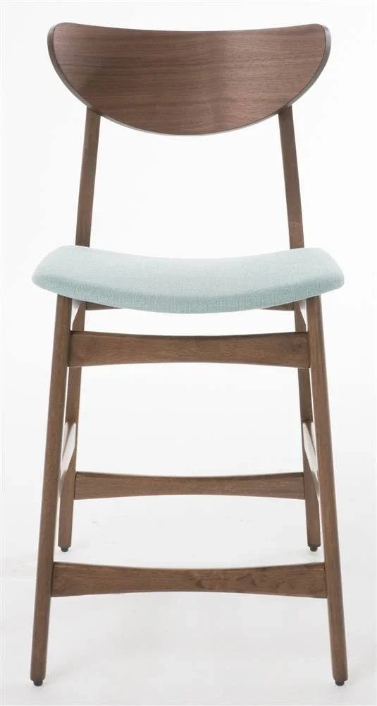 Christopher Knight Home 24x22 Gavin Counter Stool - Walnut/Mint - 2 count