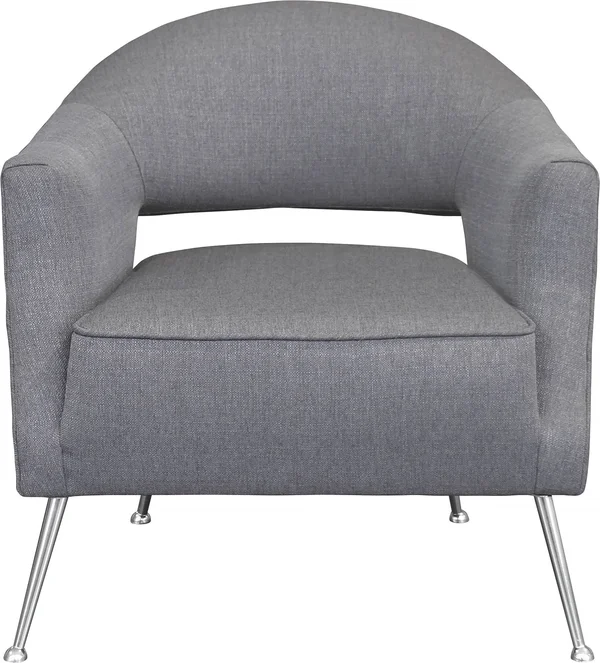 Armen Living Lyric Contemporary Accent Chair Gray