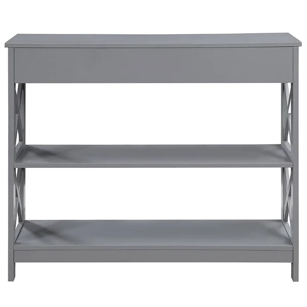 Convenience Concepts Oxford 1 Drawer Console Table - Gray