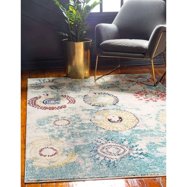 Unique Loom Sierra Estrella Area Rug - 8& x 11& Orange