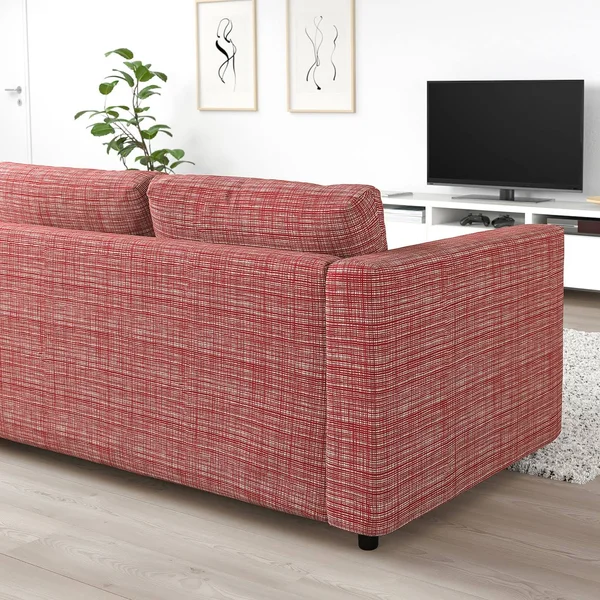 IKEA - FINNALA Sofa, with Open end/Dalstorp Multicolor, Height Including Back cushions: 33 1/2