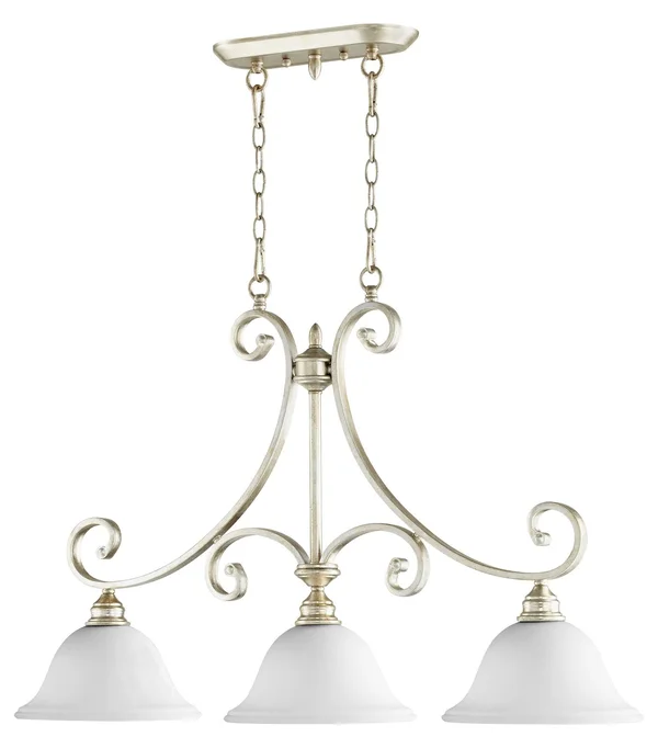 Quorum Lighting 6554-3-60 Bryant Island Light - Aged Silver Leaf