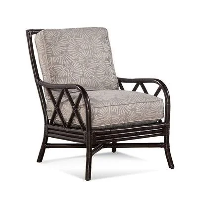 Santiago 26.5x22 Wide Armchair Braxton Culler Body Fabric: Vanilla Textured; 0805-91, Leg Color: Java