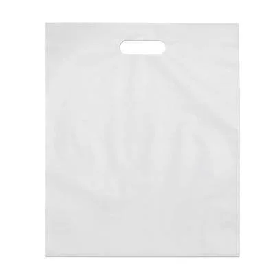 Retail Poly Bags with Handles, 2 mil, 15 x 18, White, 1000/Case, StockPKG 6695