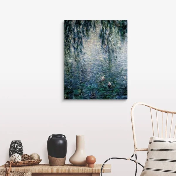 Morning with Weeping Willows - Canvas Wall Art, 24x30, Great Big Canvas
