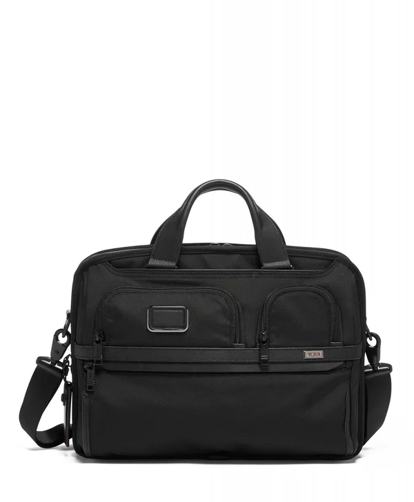 Tumi Alpha 3 Black T-Pass Medium Screen Laptop Slim Brief