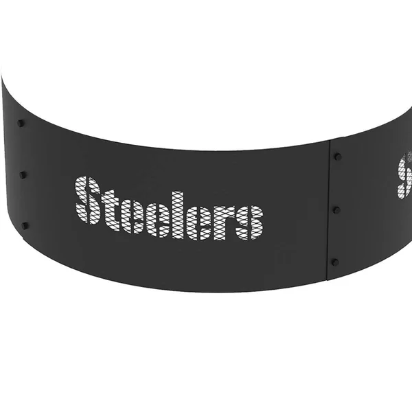 Blue Sky Outdoor 36 in. Pittsburgh Steelers Decorative Steel Round Fire Ring - FR361208-STEELERS