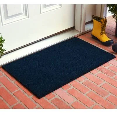 Bianka Non-Slip Indoor Door Mat Ebern Designs Mat Size: 24x22 W x 36x22 L - Color: Blue