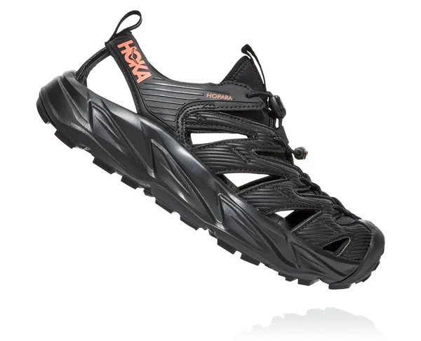 Hoka One One Women's Hopara - 7 - Black - Fusion Coral