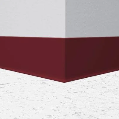 Flexco 073 Burnt Sienna 4x22 Vinyl Cove Molding 4x22 x 48x22 Pieces (30/Box) - Cove (with Toe)