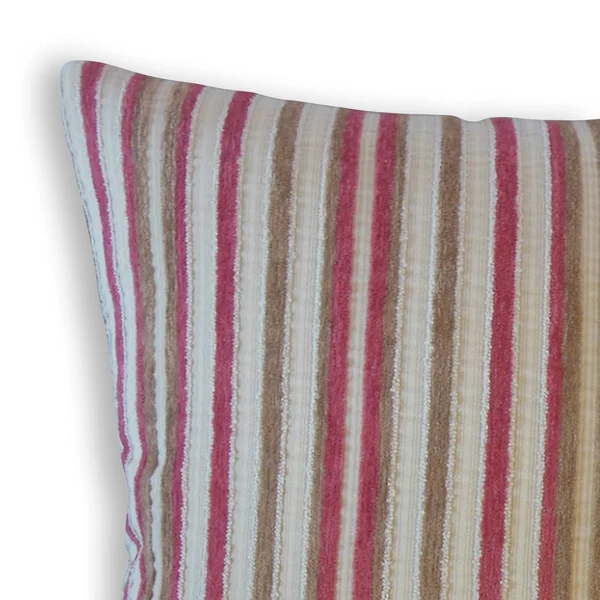 The Pillow Collection Gauthier Striped Decorative Throw Pillow Red 24 x 24