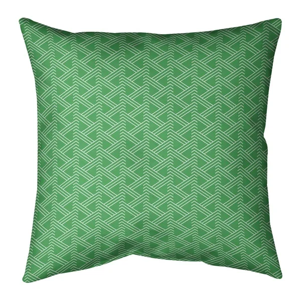 Cool Tones Classic Zig Zag Pattern Throw Pillow - 20 x 20 - Blue - Polyester