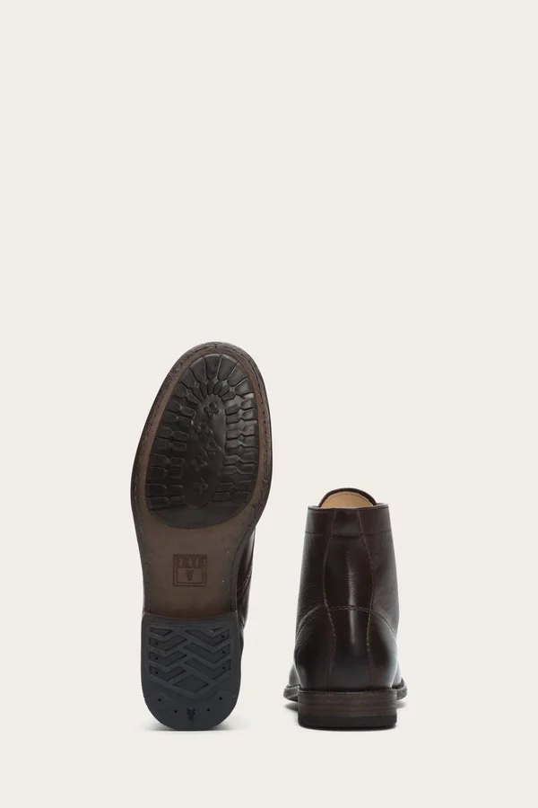 Frye Tyler Lace Up Boots in Dark Brown, Men's Size 7