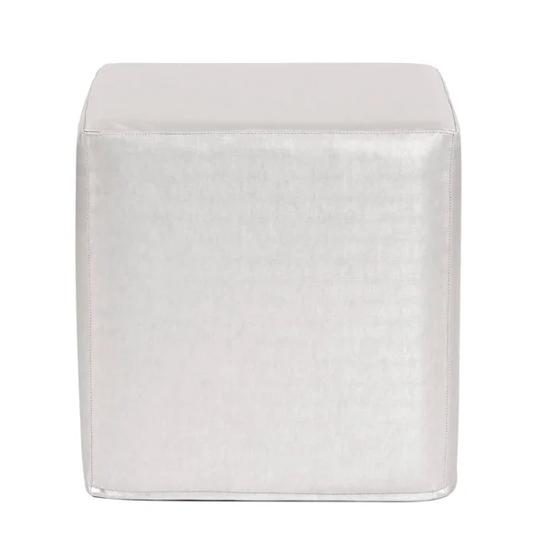 Howard Elliott No Tip Block Ottoman Mercury