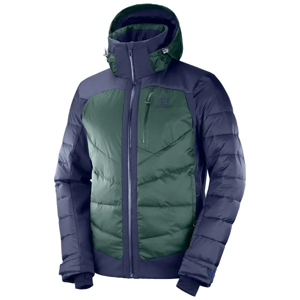 Salomon Men's Iceshelf Jacket in Night Sky - Green Gables - Size: Small