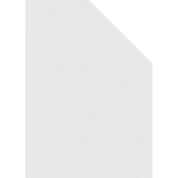 Ekena Millwork GVPOL24X3602SN 24x22W x 36x22H Octagonal Surface Mount PVC Gable Vent: Non-Functional, w/ 2x22W x 1-1/2x22P Brick