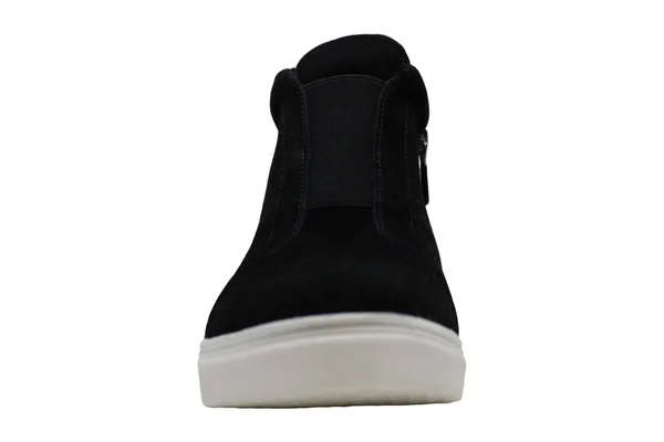Aqua College Womens Glady Suede Low Top Zipper Fashion Sneakers, Black