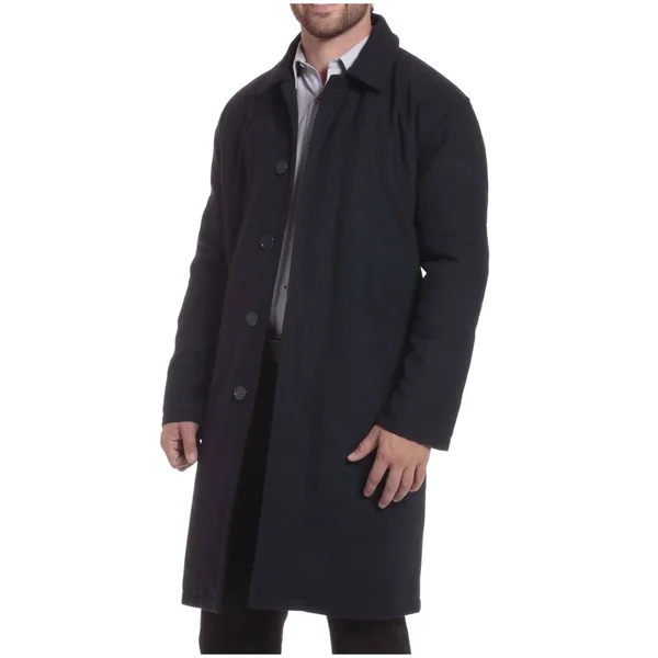 Alpine Swiss Zach Mens Wool Trench Coat Knee Length Overcoat
