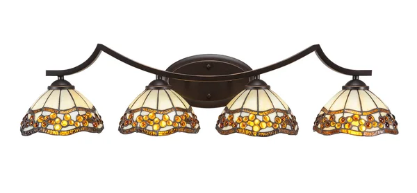 Toltec Lighting 554-DG-9975 Zilo - Four Light Bath Bar Dark Granite