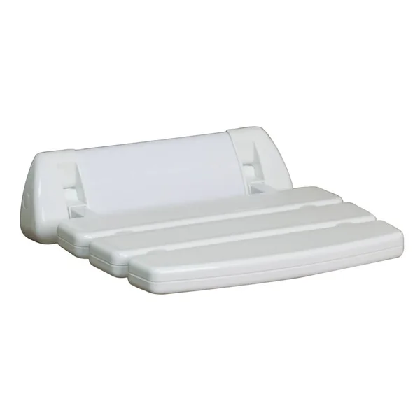 Barclay White Plastic Wall Mount Shower Seat - ISS183