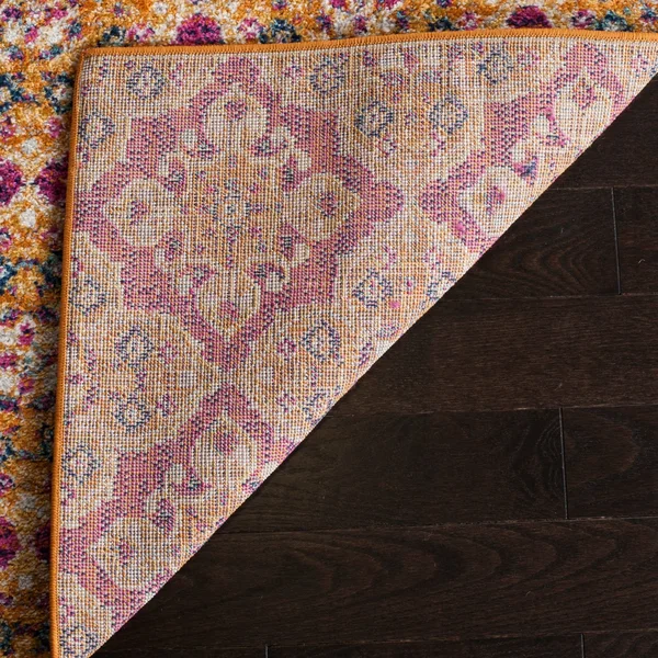 Safavieh Madison MAD605A 6&7x22 x 9&2x22 Fuchsia - Gold Area Rug