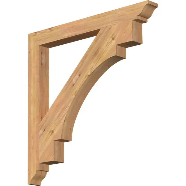 3 1/2x22W x 36x22D x 36x22H Merced Traditional Smooth BRACKET, Western Red Cedar