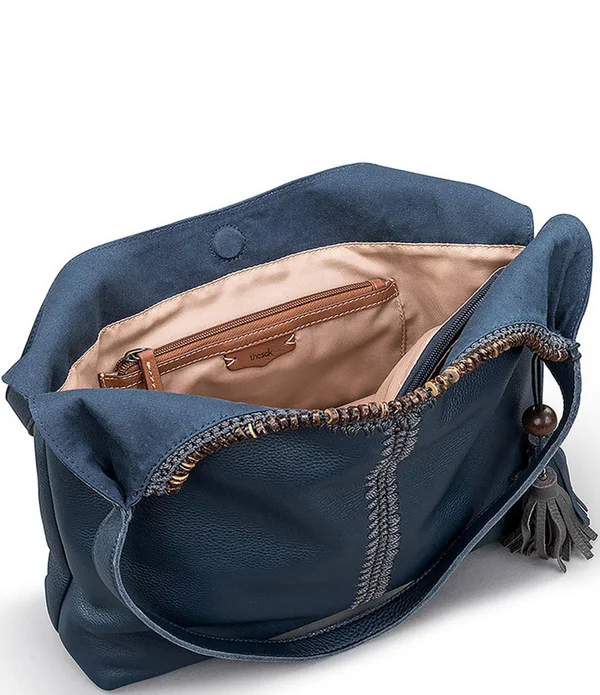 The Sak Huntley Hobo Bag - Indigo Crochet Leather