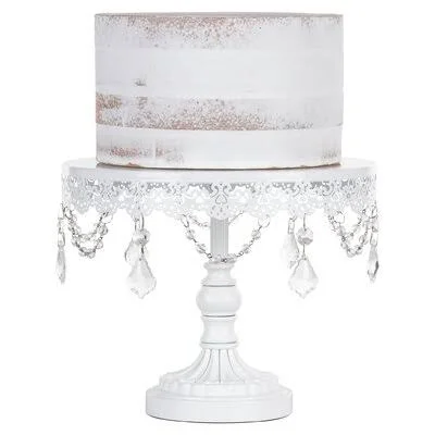 Danica Cake Stand House of Hampton Color: White