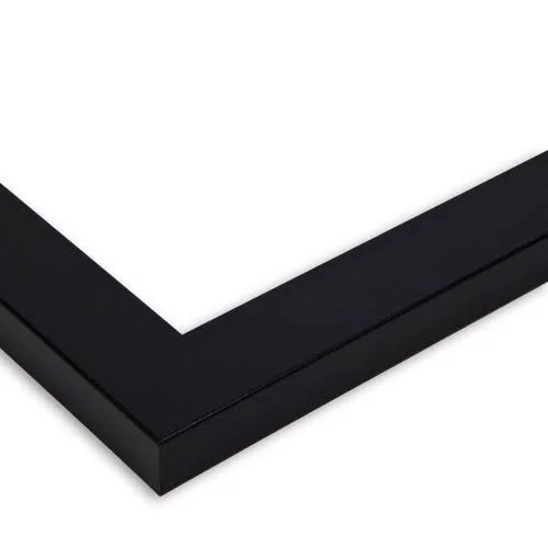 Collage Picture Frame, Satin Black Frame with 4 openings for 8x10 Photos with Brown Cognac Mat. D3926DK5215, ArtToFrames