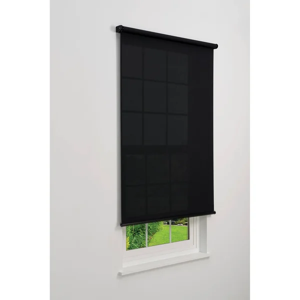 Linen Avenue Cordless 5% Solar Screen Standard Roller Shade - Grey 28 W x 78 H