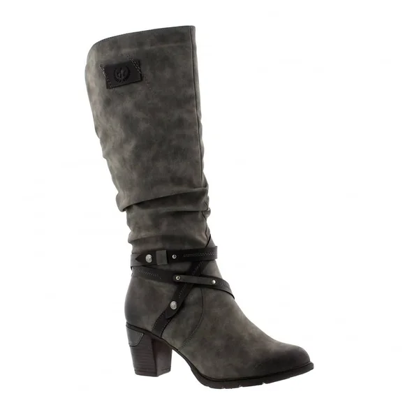 Rieker 96054-45 Womens Knee High Boots Grey 38 EU