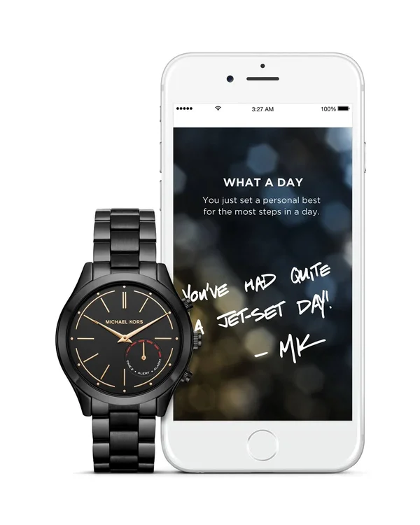 Michael Kors Access Hybrid Black Slim Runway Smartwatch MKT4003