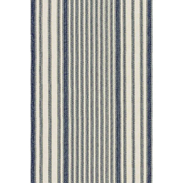 Dash & Albert Mattress Stripe Cotton Rug 6ft x 9ft