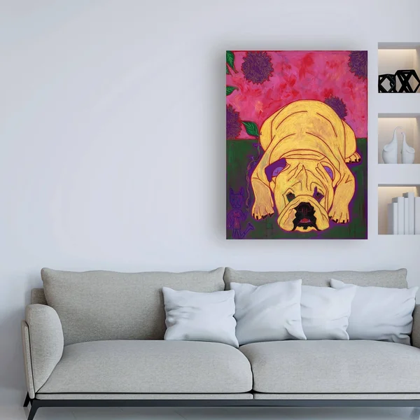 Trademark Art Angela Bon 'Lounge Lizard' Canvas Art